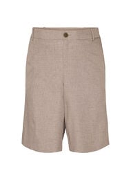 L&ouml;sa Bermudashorts med h&ouml;g midja, Brun