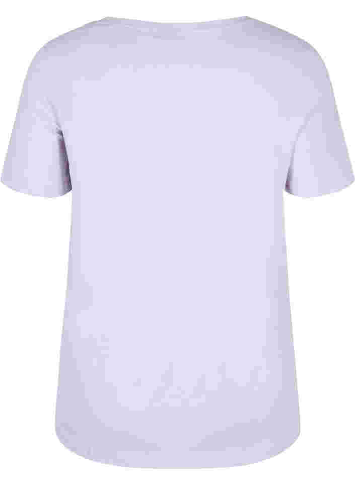 T-shirt i bomull med tryck, Thistle Bird, Packshot image number 1