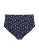Bikinitrosa med h&ouml;g midja och prickigt m&ouml;nster, Svart, Packshot image number 1
