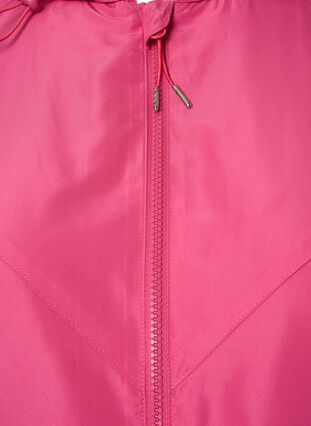 Kort jacka med huva och justerbar fåll, Hot Pink, Packshot image number 2