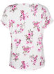 T-shirt med blommigt tryck, Rosa, Packshot image number 1