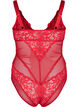 Body i spets med mesh, Rhythmic Red, Packshot image number 1