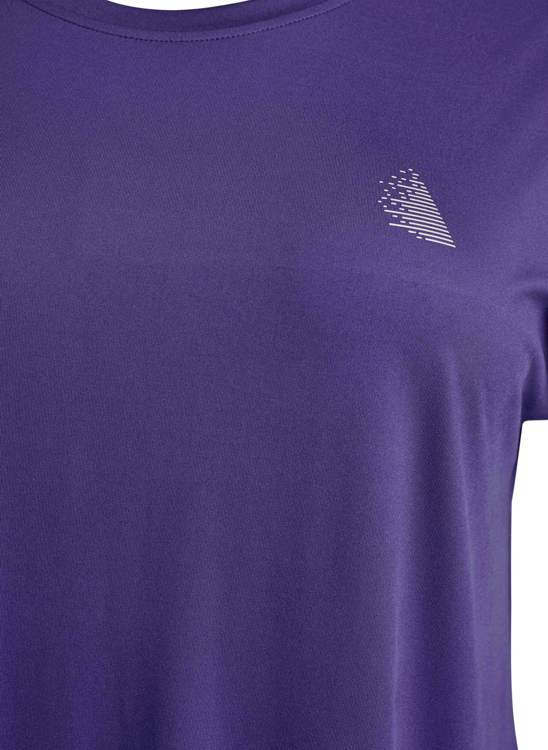 ZizziL&aring;ng tr&auml;nings-t-shirt, Lila, Packshot image number 2