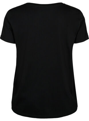 Sport t-shirt med tryck, Black w. Too Legit , Packshot image number 1