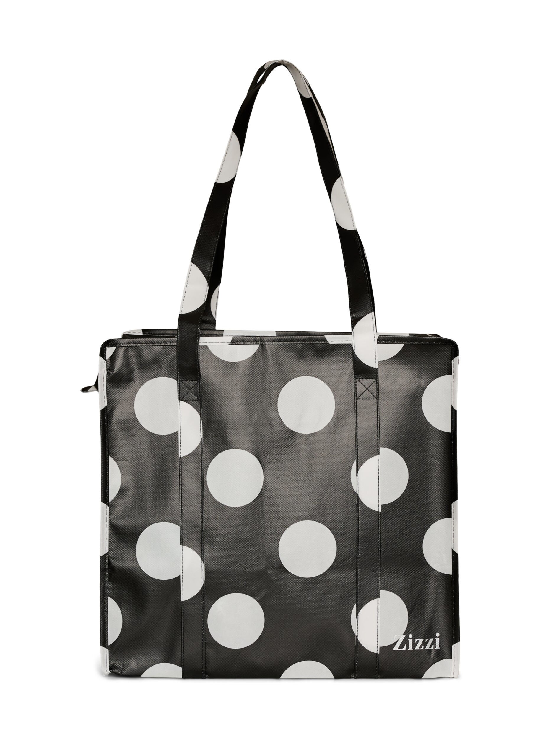 ZizziShoppingv&auml;ska med dragkedja, Svart, Packshot image number 0