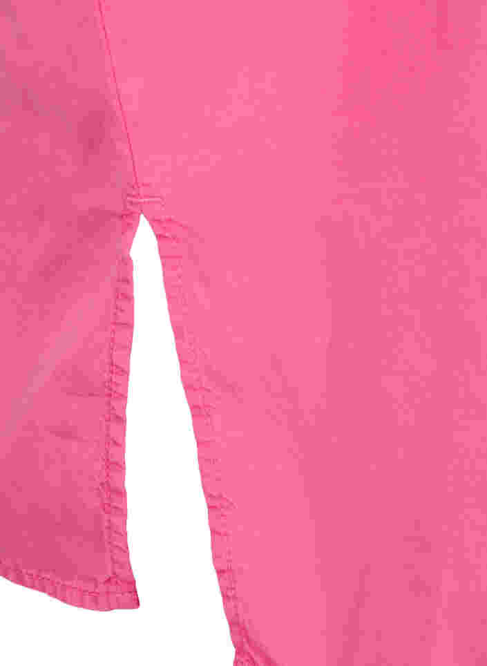 Klänning med 3/4-ärmar och knytband, Shocking Pink, Packshot image number 3