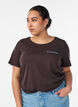 T-shirt med tryck, Brun, Model image number 0