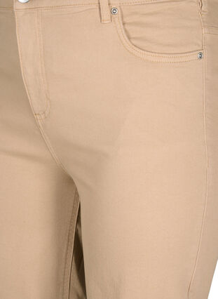 Åtsittande jeansshorts med hög midja, Nomad, Packshot image number 2