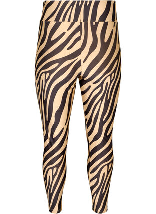 Leggings med zebraprint, Zebra AOP, Packshot image number 1