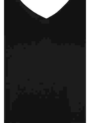 2-pack t-shirt i bomull, Black/Bright W, Packshot image number 2