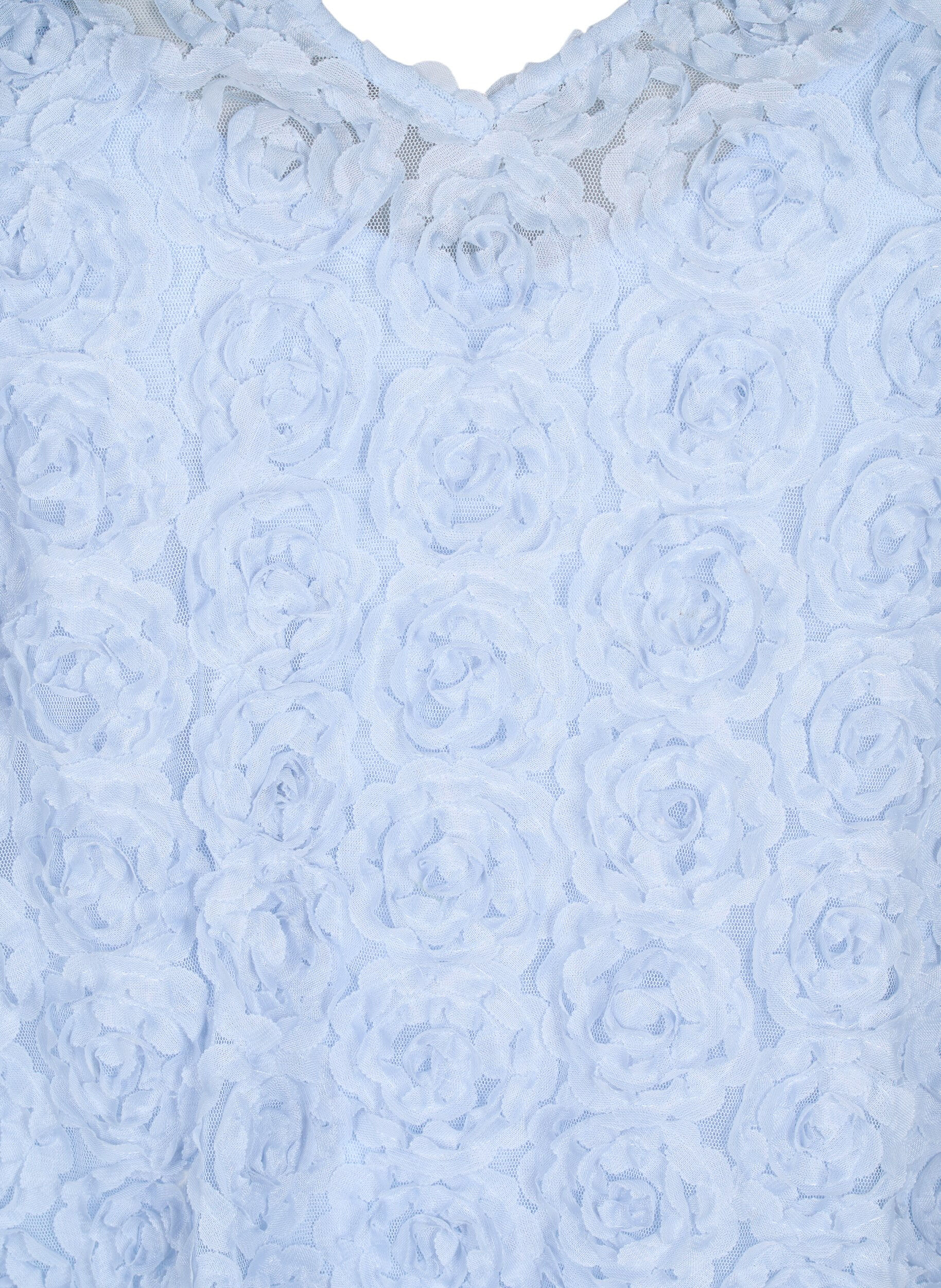Zizzi Festkl&auml;nning med 3D-blommor, Cashmere Blue, Packshot image number 2