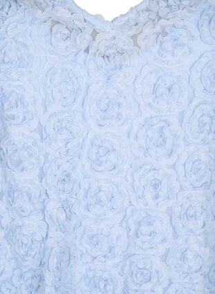 Festklänning med 3D-blommor, Cashmere Blue, Packshot image number 2
