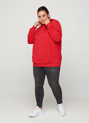 Sweatshirt med huva och ficka, Lollipop, Model image number 2