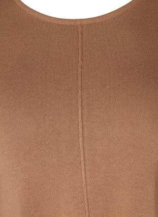 Stickad tröja med a-form, Burro, Packshot image number 2