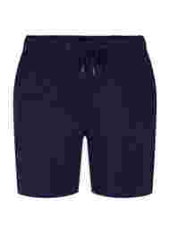 Lösa shorts med dragsko och fickor, Navy Blazer