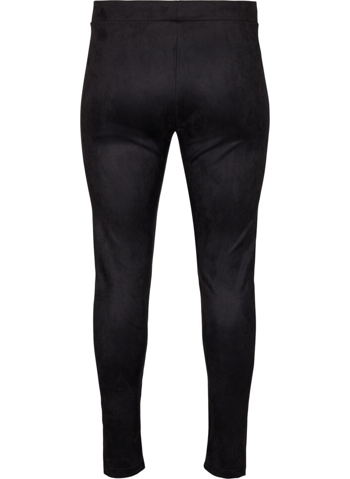 Leggings i mockaimitation, Black, Packshot image number 1