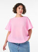 Blus med ballongform och ving&auml;rmar, Rosa, Model image number 0