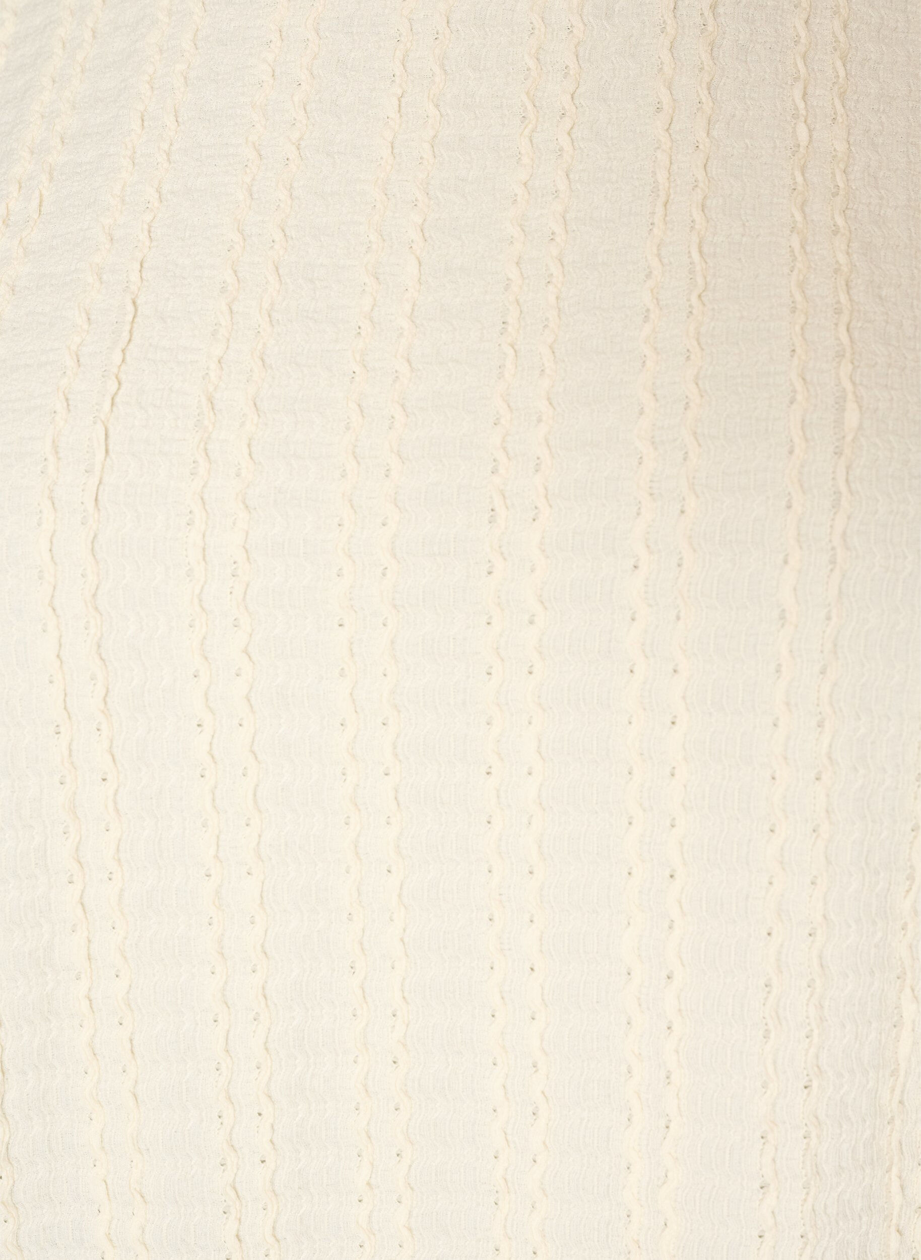 ZizziJerseyblus med struktur och ballongsilhuett, Vanilla, Packshot image number 2