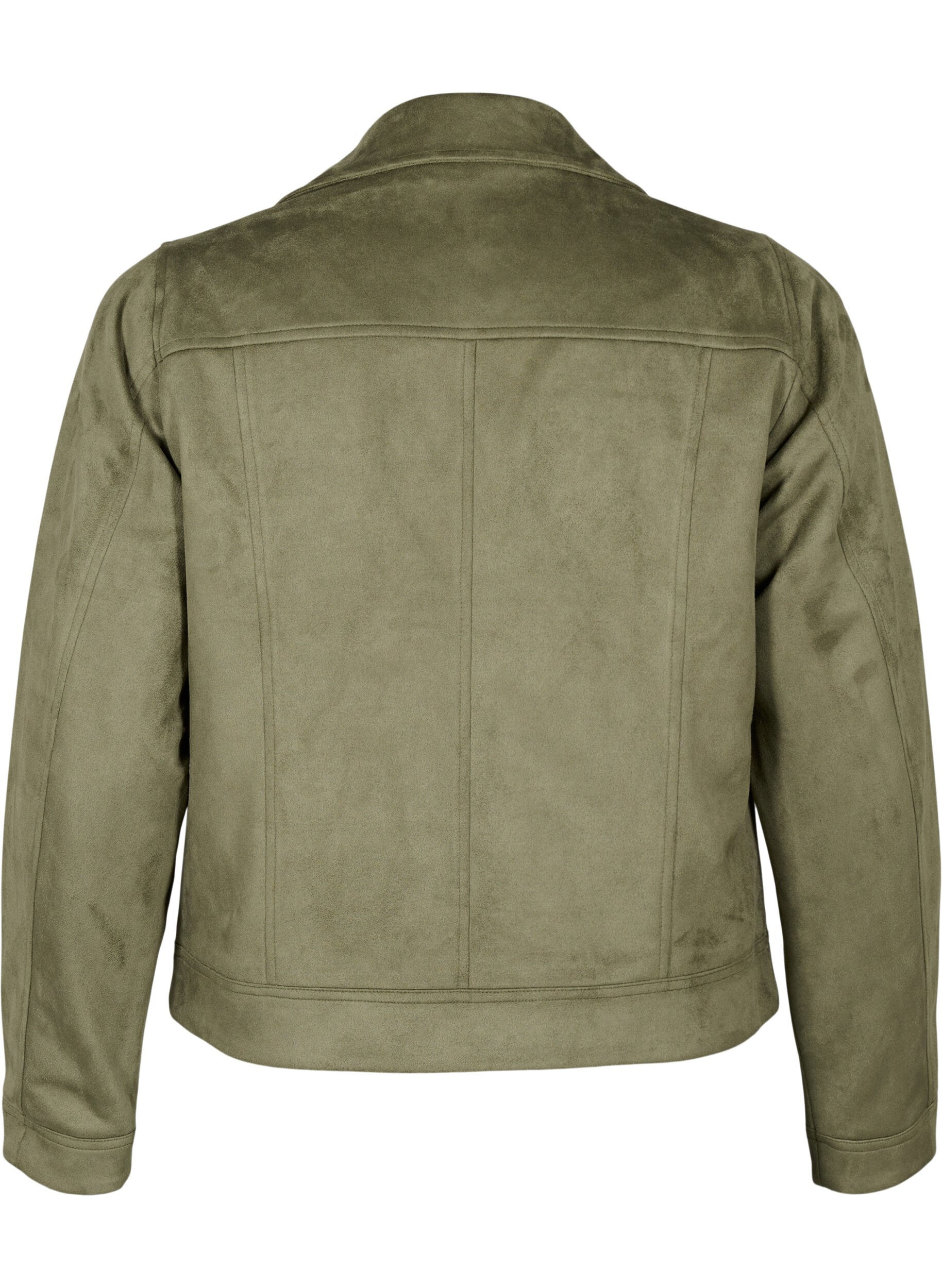 ZizziBikerjacka i mockaimitation, Dusty Olive, Packshot image number 1