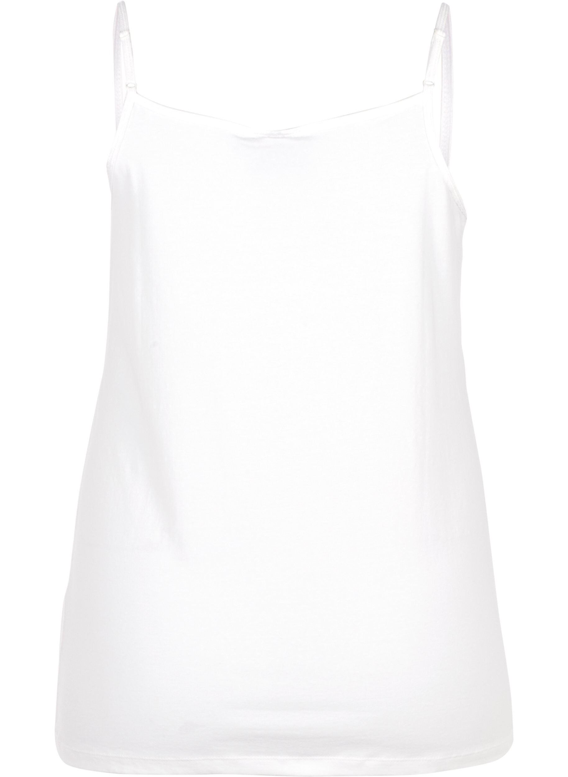 ZizziBaslinne i bomull, Vit, Packshot image number 1