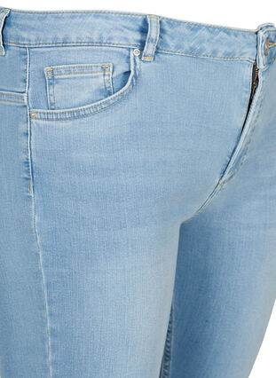Superslim Amy Jeans med hög midja, Light blue denim, Packshot image number 2