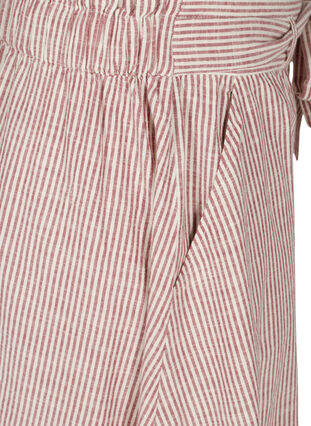 Bomullskjol med ränder och fickor, Dry Rose Stripe, Packshot image number 3