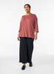 Jerseyblus med 3/4-&auml;rm, R&ouml;d, Model image number 1