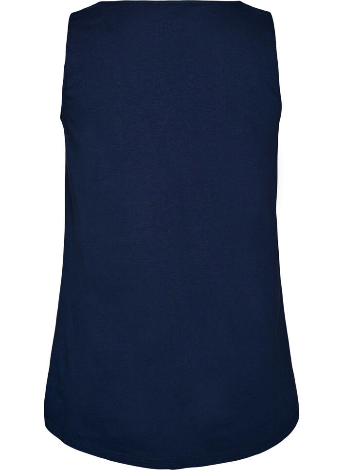 Bomullstopp med a-linjeform, Bl&aring;, Packshot image number 1