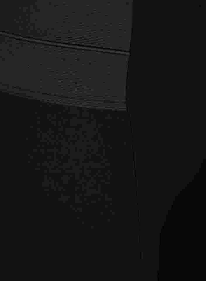 Leggings med bred resår i midjan, Black, Packshot image number 2