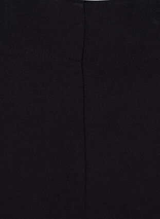 Enfärgade leggings i viskosmix, Black, Packshot image number 3
