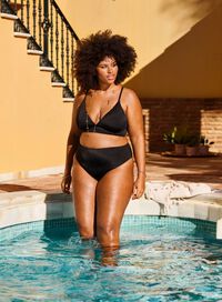 Black bikini with brazilian shape, , Model