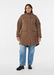 Vattenavvisande softshelljacka med quiltat foder, Brun, Model image number 1