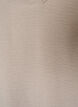 Blus i ballongsilhuett med v-ringning, Beige, Packshot image number 2