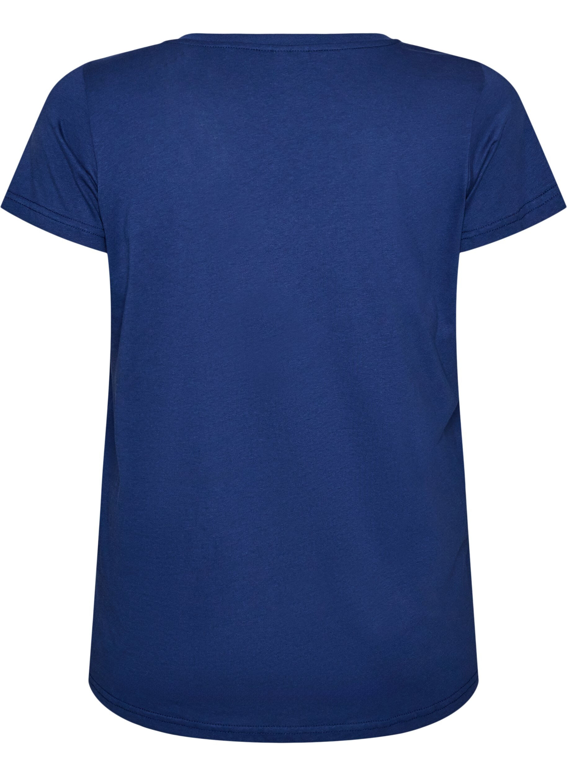 ZizziT-shirt i bomull med tryck framtill och v-ringning, 1447, Packshot image number 1