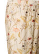 H&ouml;gmidjade byxor i viskos med blommigt m&ouml;nster, Beige, Packshot image number 2