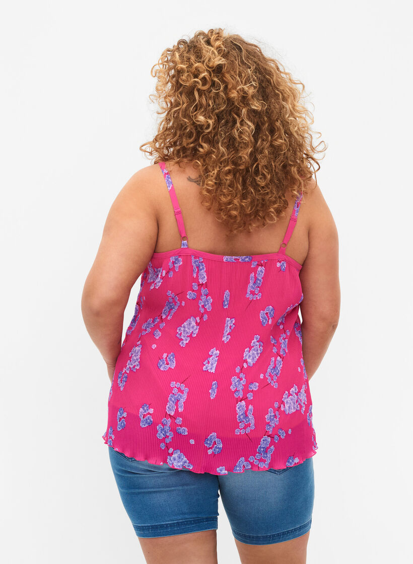 Plisserat linne, Beetroot Purple AOP, Model image number 1