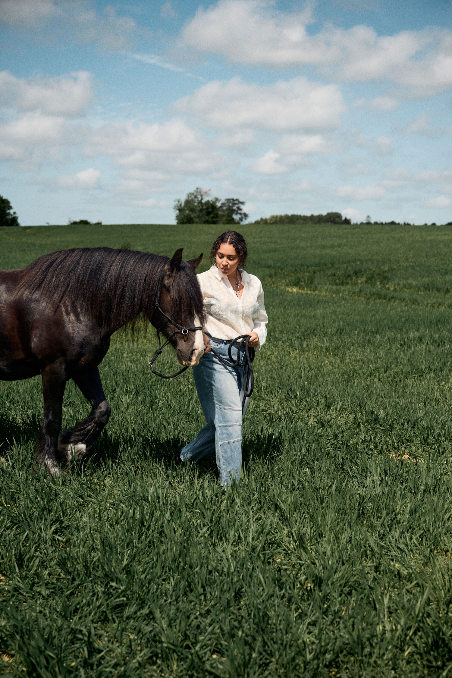Zizzi Skjorta med m&ouml;nster, , Model