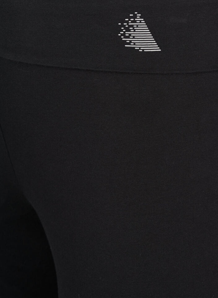Sportbyxor i bomull, Svart, Packshot image number 2