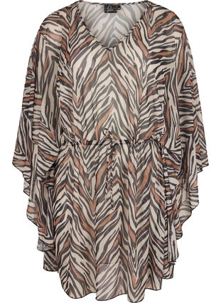 Strandklänning med justerbar midja, Zebra Print, Packshot image number 0