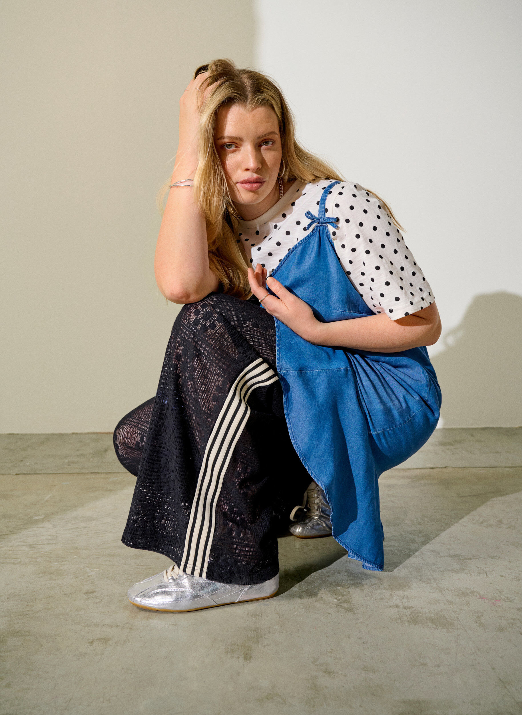 Zizzi Vida spetsbyxor med kontrast&shy;r&auml;nder, Svart, Image image number 0