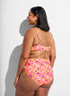 Bikinitrosa med h&ouml;g midja och m&ouml;nster, Orange, Model image number 1