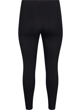 FLASH - 2-pack leggings i bomull, Black / Black, Packshot image number 1