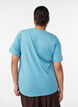 T-shirt med tryck, Bl&aring;, Model image number 2