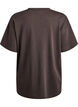 Oversized t-shirt i sweatmaterial, Brun, Packshot image number 1