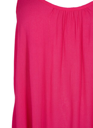 Enfärgad slipklänning i viskos, Bright Rose, Packshot image number 2