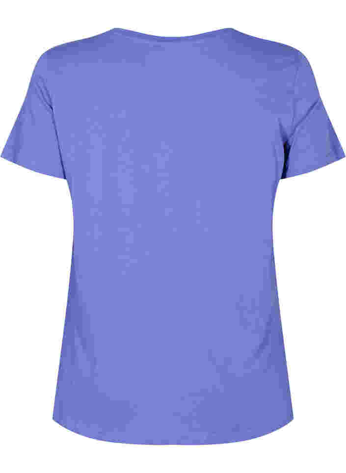  T-shirt till träning med print, Very Peri A.C.T.V, Packshot image number 1