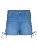 Jeansshorts med snörning, Blue Denim, Packshot image number 0