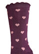 Strumpor i bomull med m&ouml;nster, R&ouml;d, Packshot image number 2