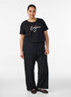 T-shirt med tryck, Svart, Model image number 1