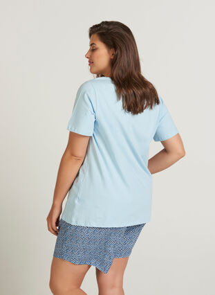 Basic t-shirt, Cashmere Blue, Model image number 0